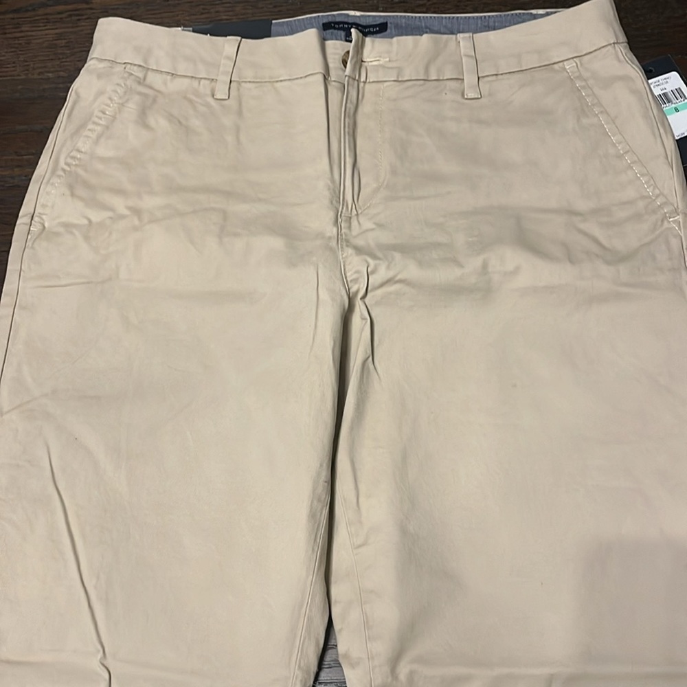 Tommy Hilfiger Cream Women's Trousers - Picture 2 of 12